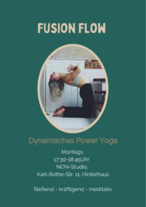 Fusion Flow Power Vinyasa Yoga Kurs in Leipzig Nord mit Jeannine Rieckhoff